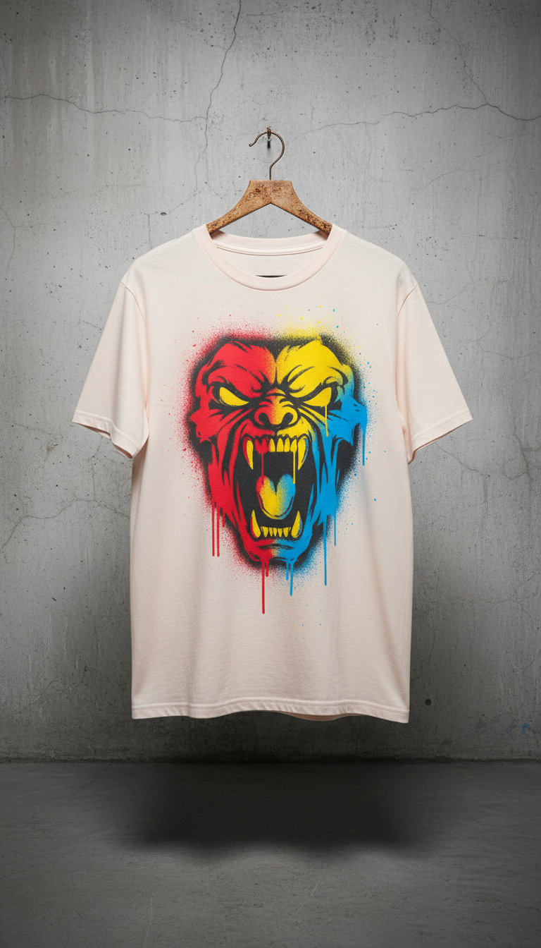 Spray red meme tee